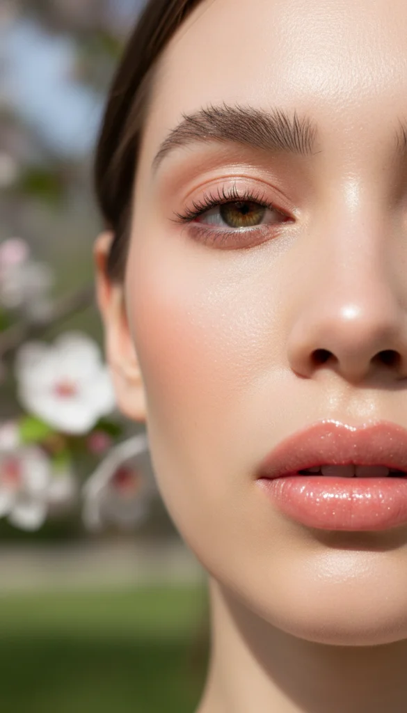 Glossy, Hydrated Lips