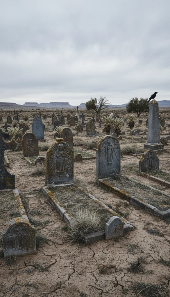 Gothic Western Cemetery Scene