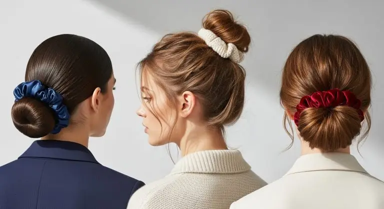 Jumbo Scrunchie Low Bun Ideas