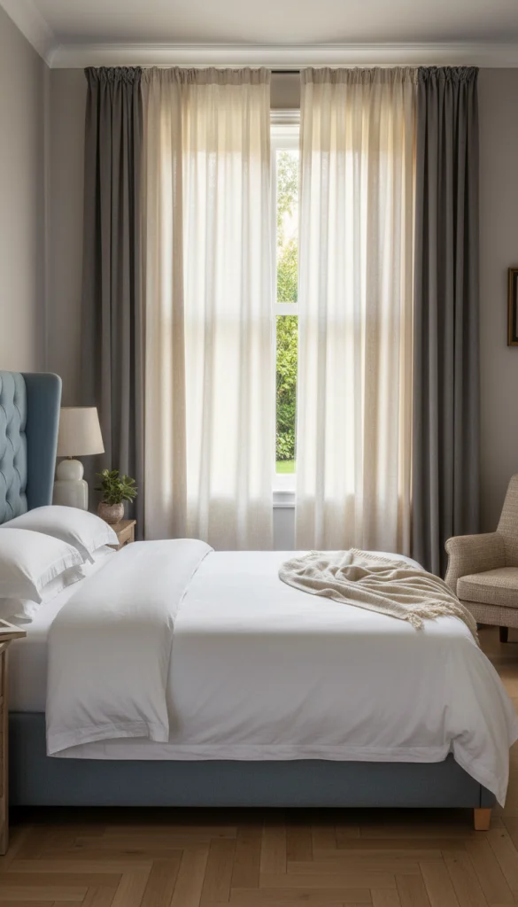 Layered Linen Curtain Styling