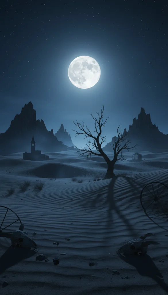 Moonlit Desert Plains