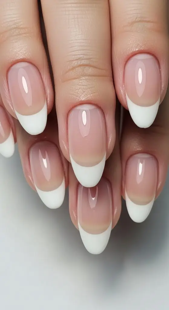 Sheer French with Micro Tips