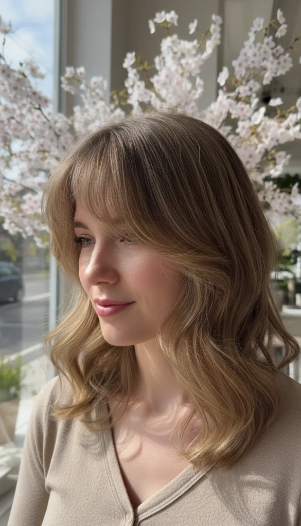 Soft Layers With Curtain Bangs