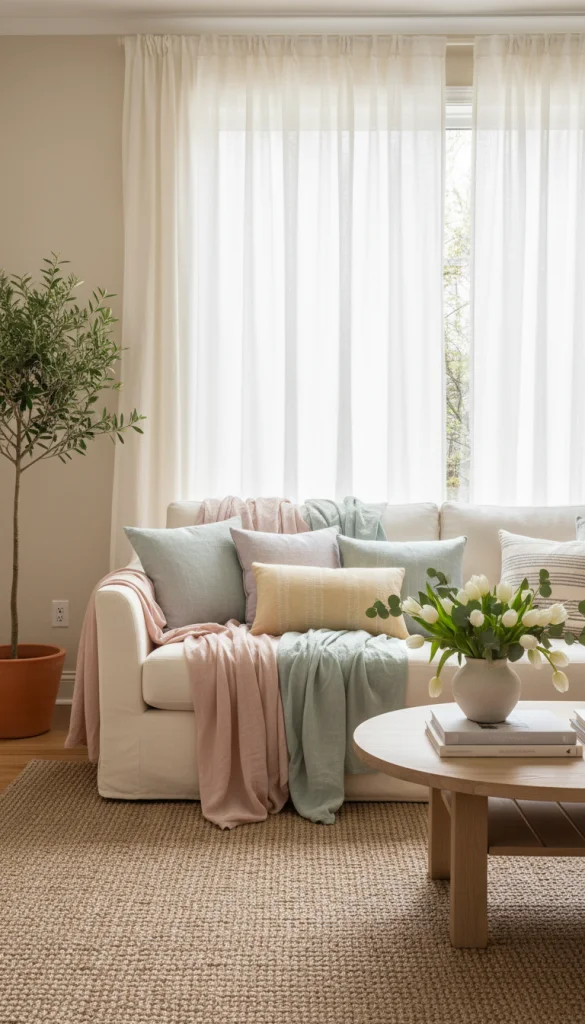 Swap Heavy Textiles for Lighter Fabrics