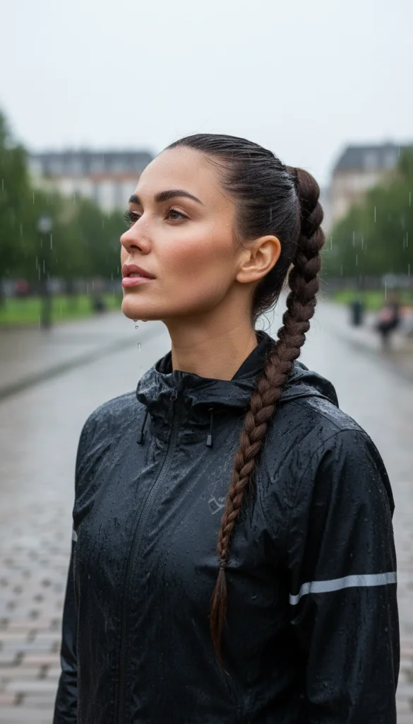 Tight Braided Ponytail