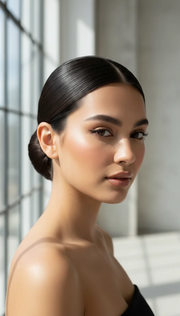 Try a Polished Low Bun