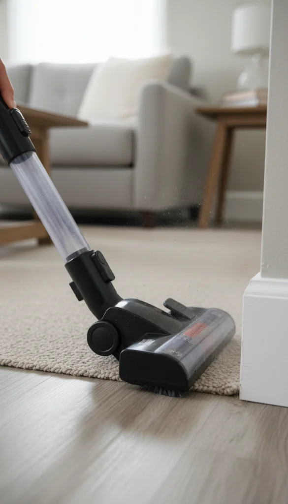 Vacuum Attachment Baseboard Hack