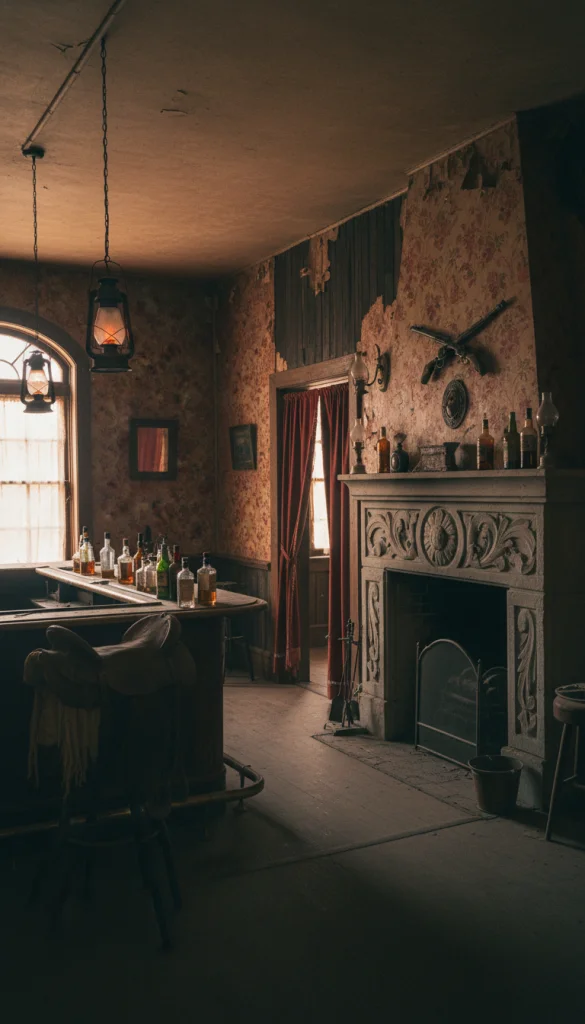 Vintage Saloon Interior Backdrop