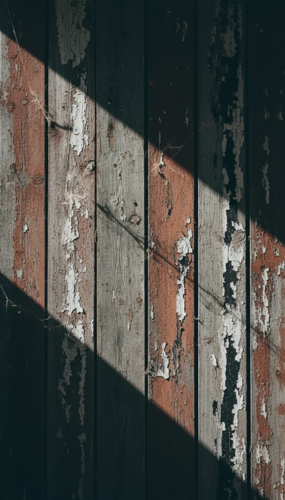 Weathered Barn Wood in Deep Shadows