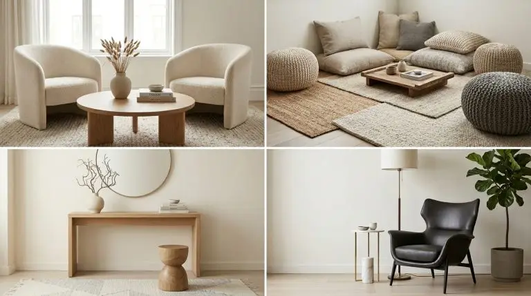 No-Sofa Living Room Ideas That Look Surprisingly Stylish