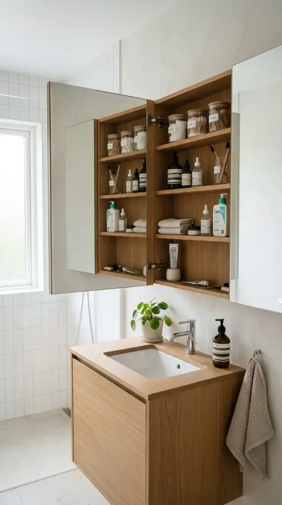 Mirror Cabinet Storage