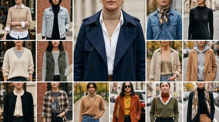 13 Layering Neckline Outfit Ideas