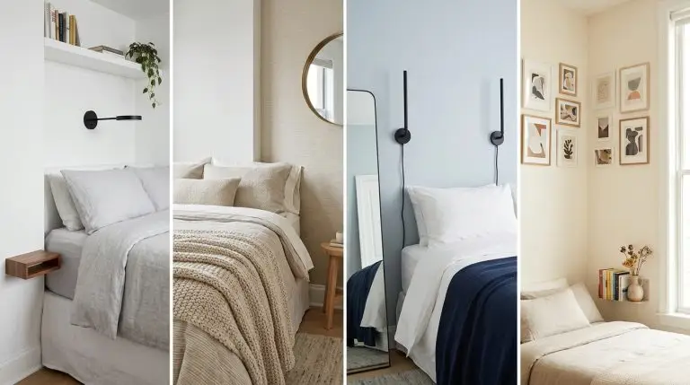 Small Bedroom Ideas for Queen Beds Against the Wall
