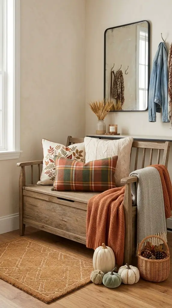 Create a Fall Bench Display