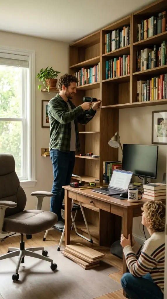 Create a Library Around a Desk