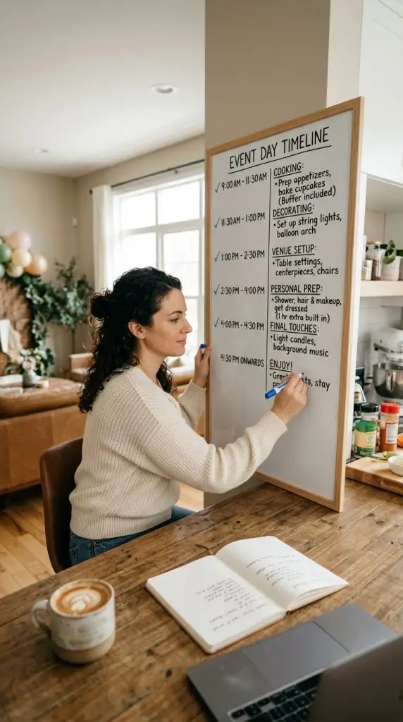 Create a Relaxing Hosting Timeline