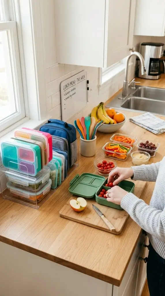 Family Lunch Packing Counter