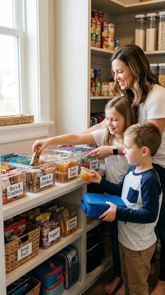 Labelled Snack Grab-and-Go Section