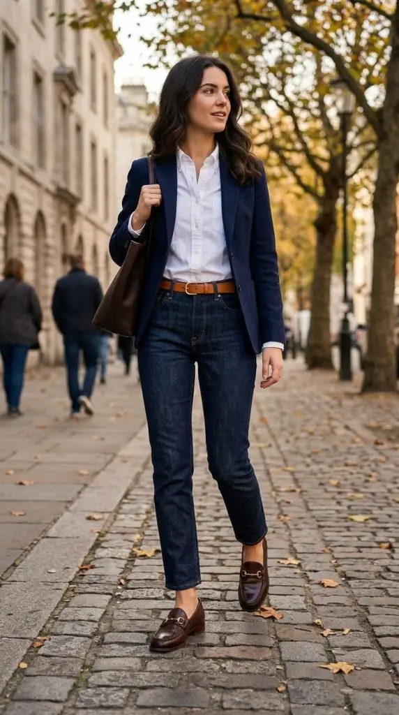 Loafers and Tailored Denim