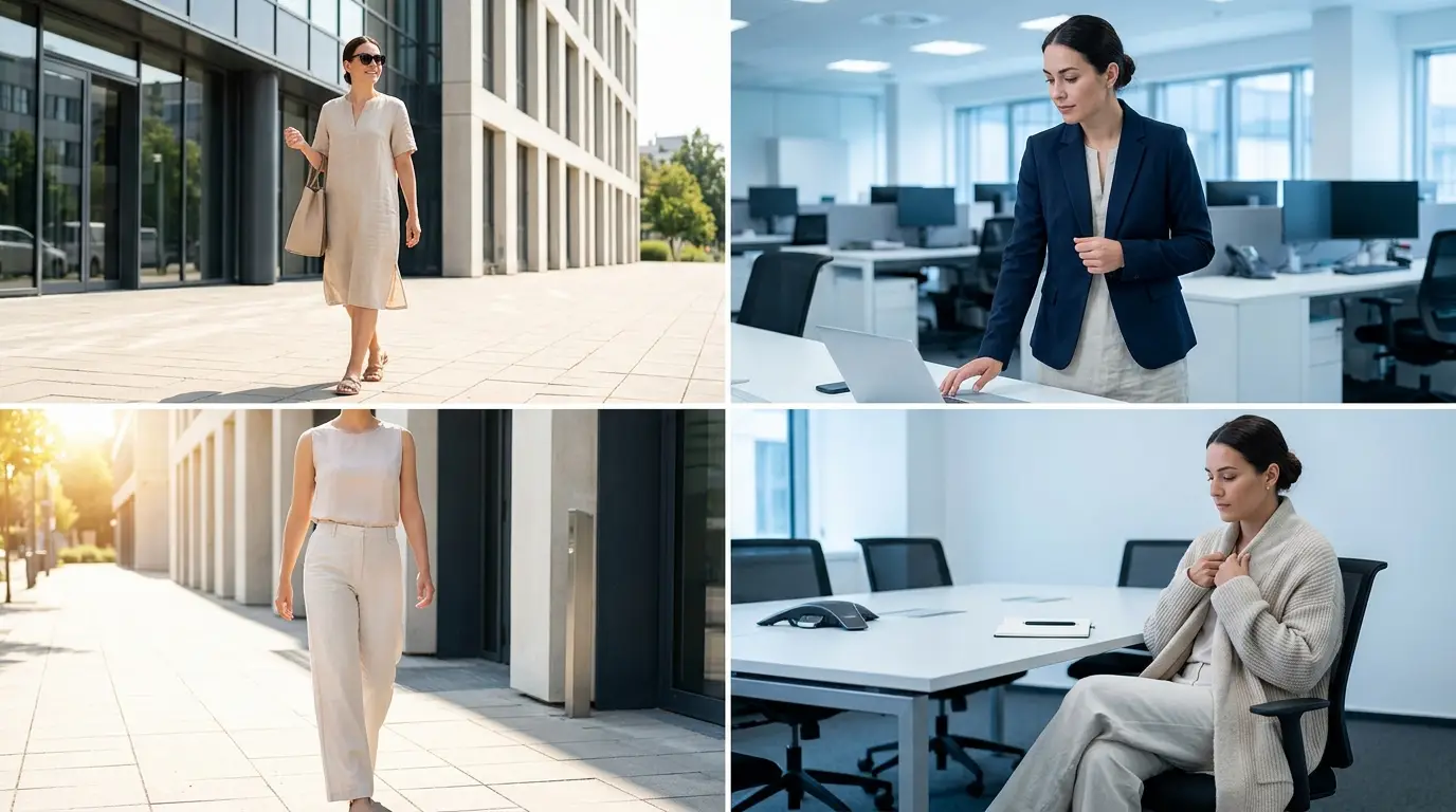 Outfit Ideas for Hot Days Cold Offices