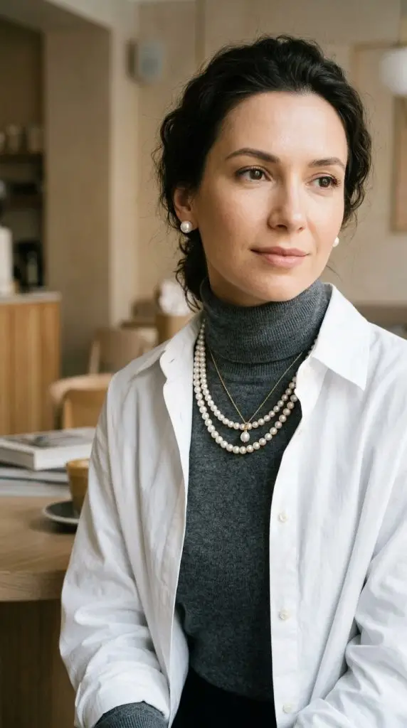 Pearl Accessories and Neutral Layers