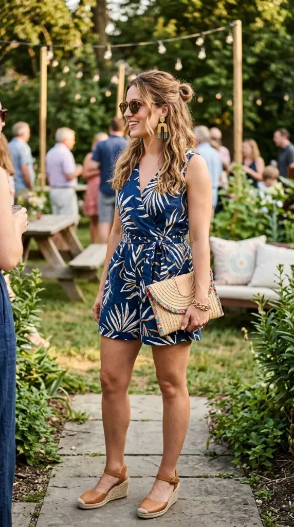  Romper with Statement Accessories
