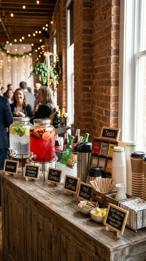  Set Up a Beverage Station