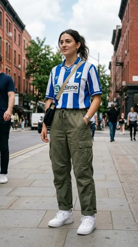 Soccer Jersey and Cargo Pants
