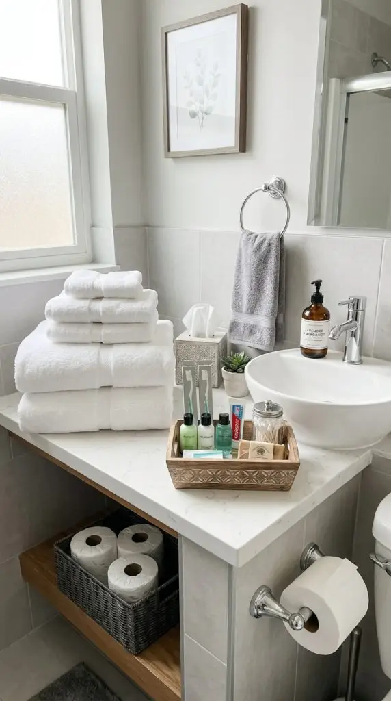 Stock the Bathroom with Essentials