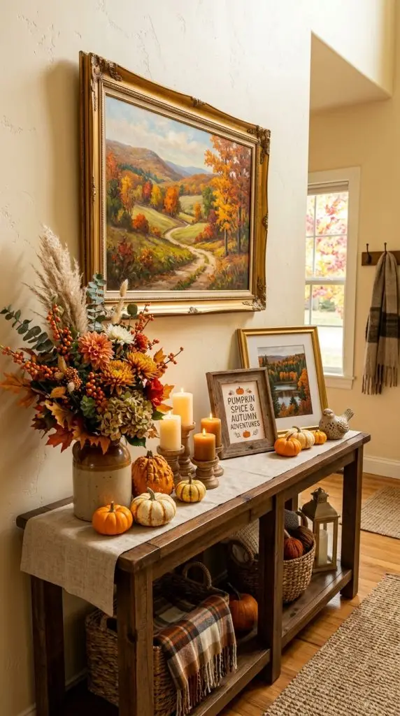 Style a Seasonal Console Table