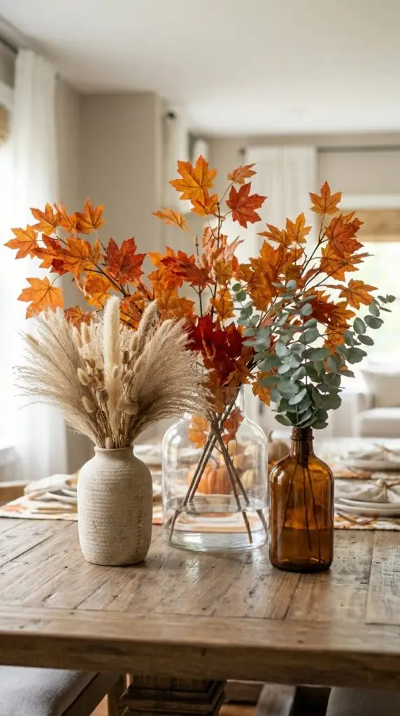 Use Autumn Foliage Arrangements