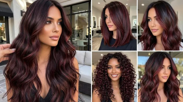 Chocolate Cherry Hair Ideas