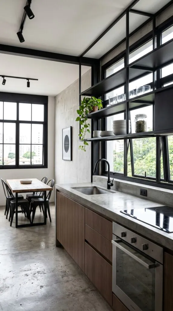 Black Steel Frame Design