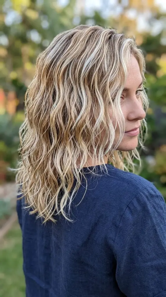 Blonde Wet Waves