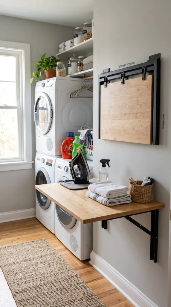 Fold-Down Wall Table