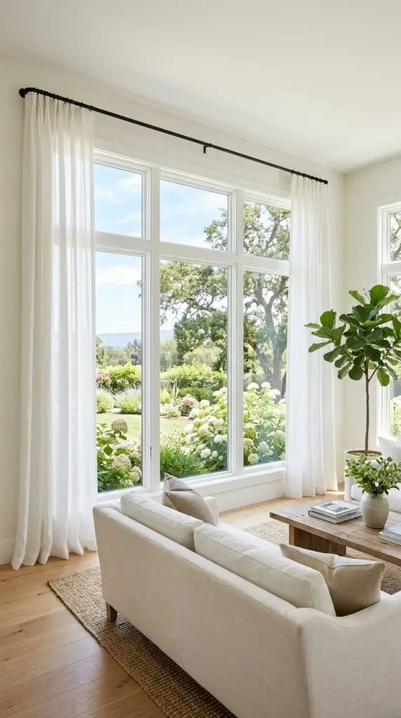 Large Windows with Natural Views