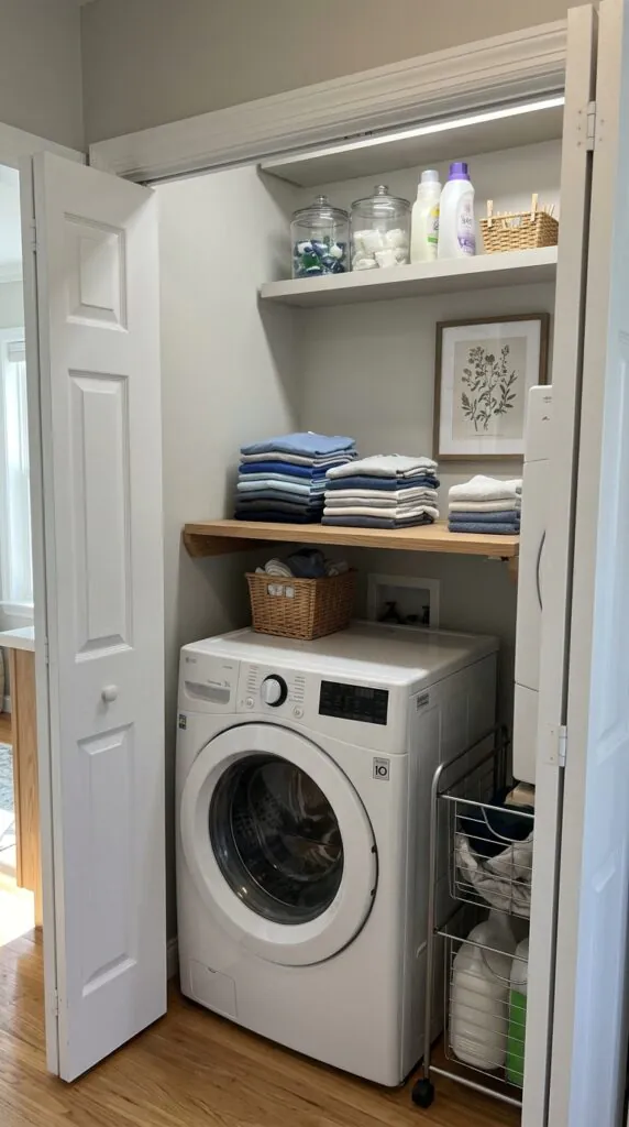 Laundry Closet Folding Shelf