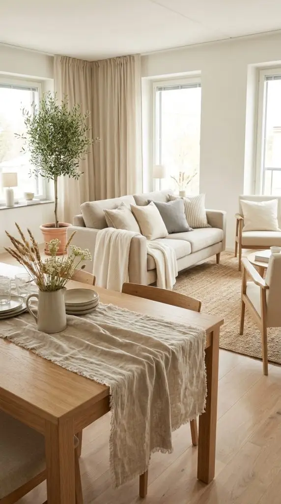 Layer Linen and Cotton Textiles