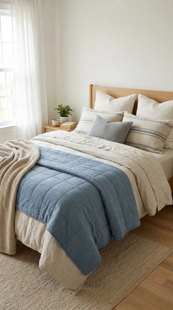 Layered Linen Bedding