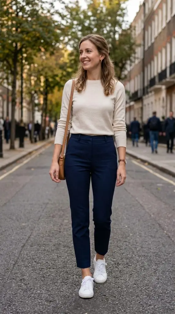  Lightweight Sweater and Ankle Pants