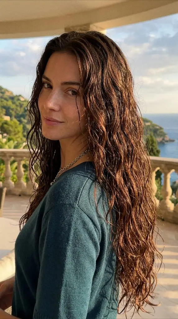 Long Mermaid Wet Waves