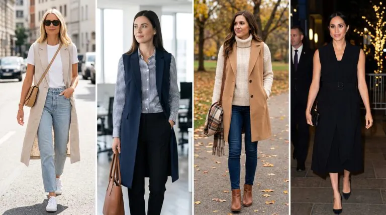 Long Vest Outfit Ideas