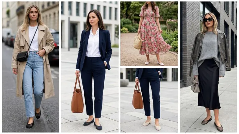 Mesh Ballet Flats Outfit Ideas