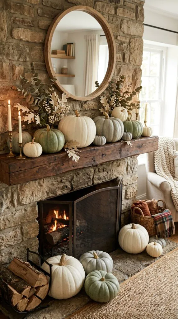 Minimalist Pumpkin Display