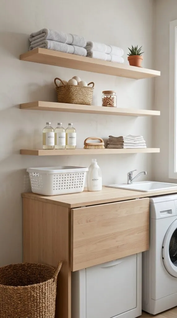 Open Shelf Folding Area