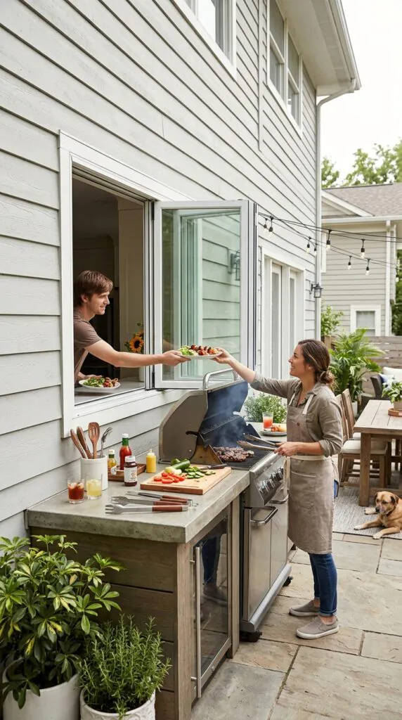  Pass-Through Above an Outdoor Kitchen
