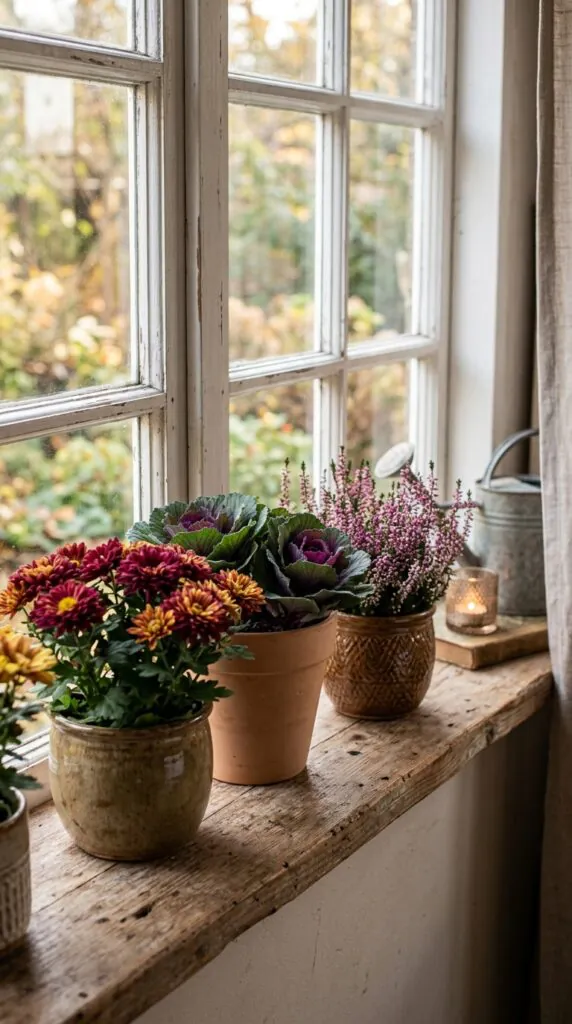 Potted Fall Flowers