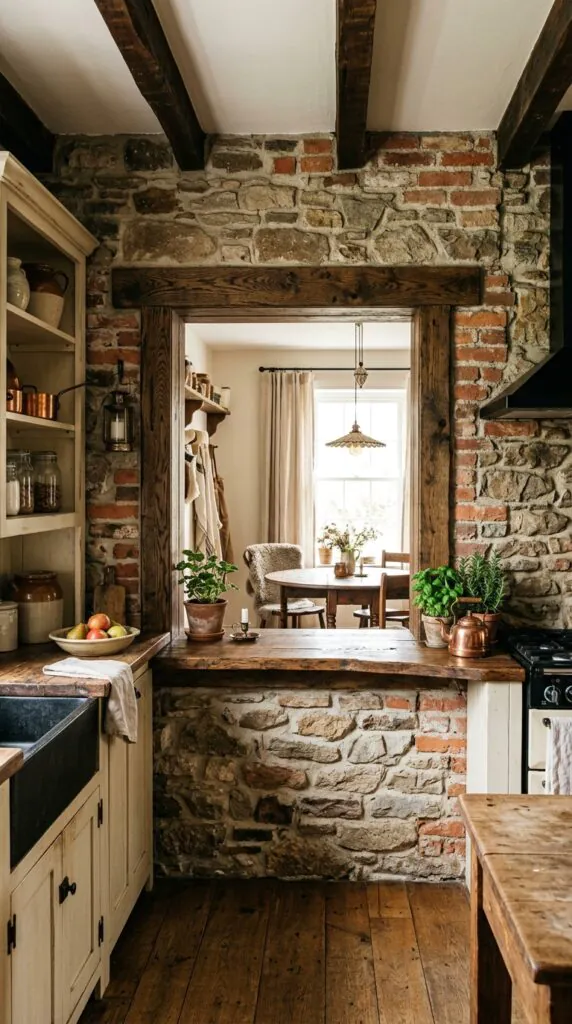 Rustic Wood-Framed Window