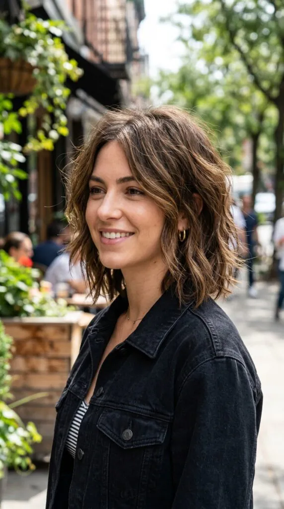 Shaggy Lip-Length Bob