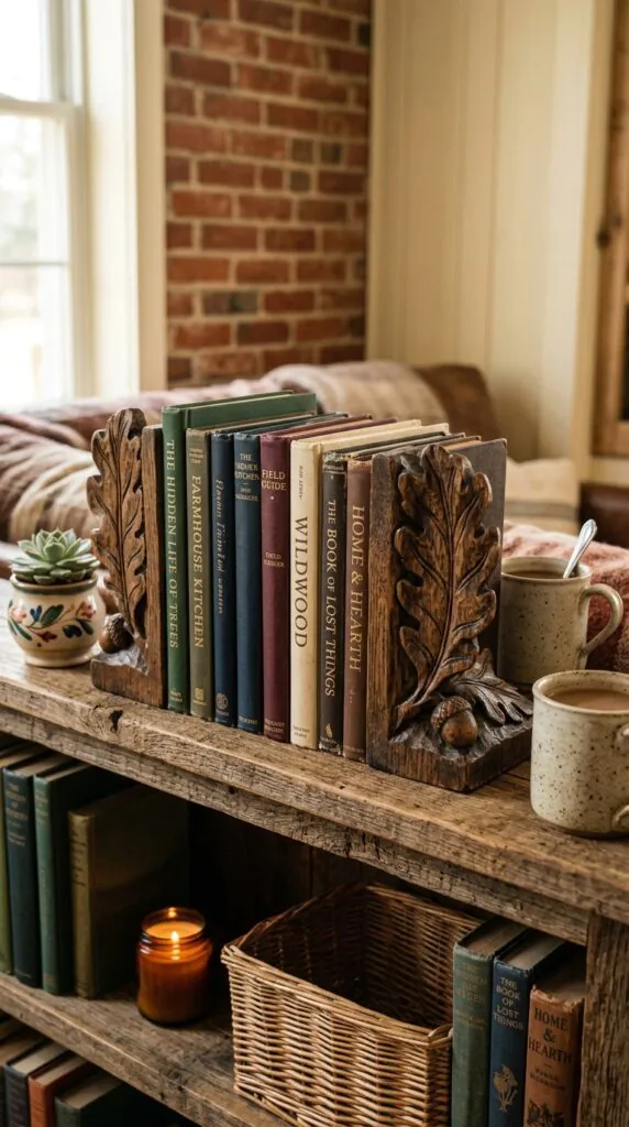 Style with Wooden Bookends